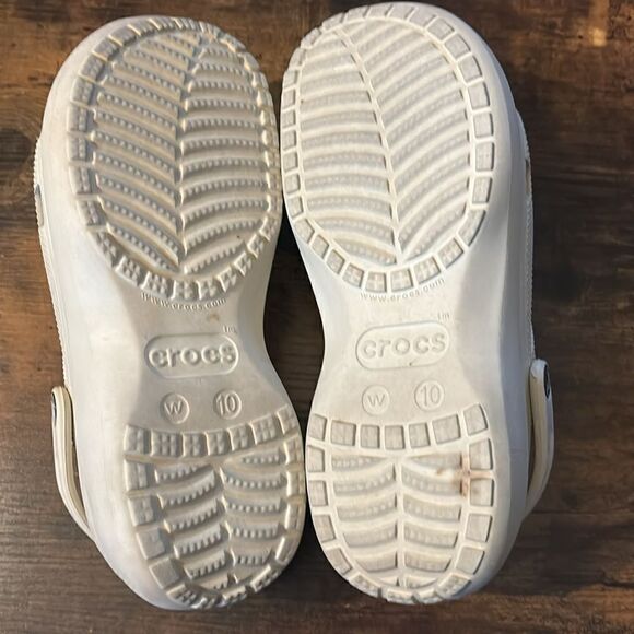 Crocs Crush Classic Clogs in Bone Size 10/ excellent - Picture 8 of 9